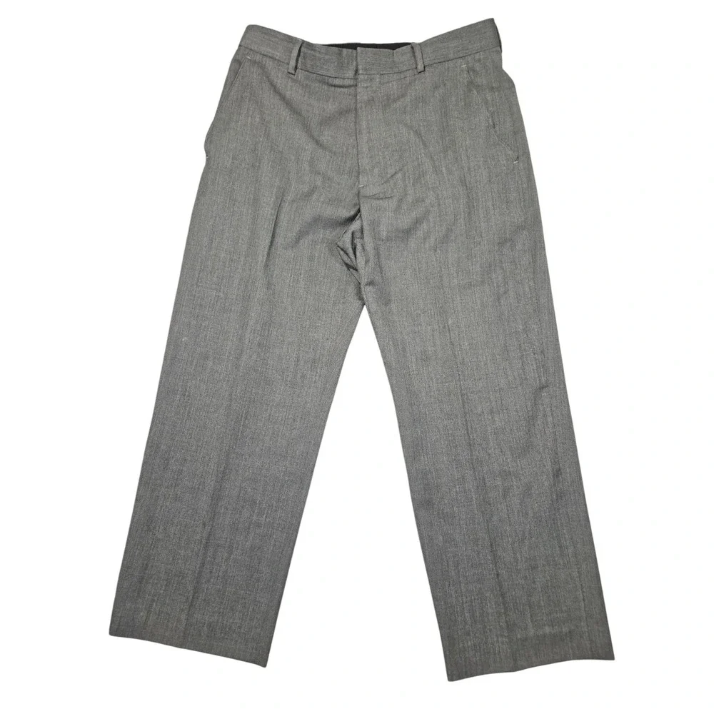 Banana Republic VTG 2009 100% Wool Dress Pants Trousers Gray Sz 34/30